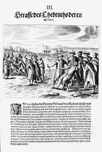 Afregning af en score, 1606 af Theodore de Bry