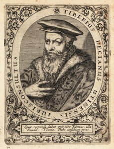 Tiberio Deciani, italiensk jurist. af Theodore de Bry