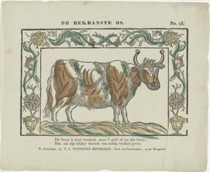 De bekraste os (titel på objekt) af Theodorus Johannes Wijnhoven Hendriksen