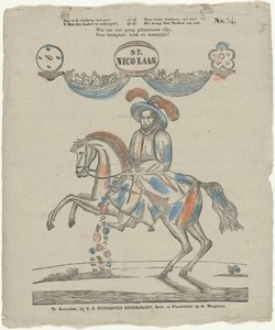 St. / Nicolaas (titel på objekt) af Theodorus Johannes Wijnhoven Hendriksen