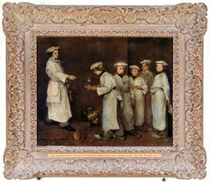 Køkkenscene, begyndelsen af 1860