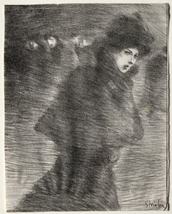 En forbipasserende kvinde af Théophile Alexandre Steinlen