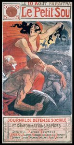 Art Nouveau coverdesign af Steinlen, til et fransk magasin 