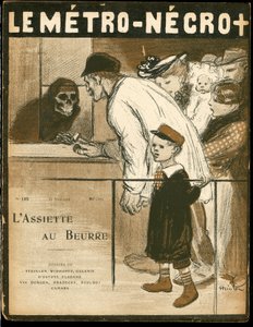 Cover af "" The Butter Plate"", nummer 125, Satirique en Colours af Théophile Alexandre Steinlen