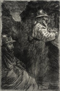 I kasernen af Théophile Alexandre Steinlen