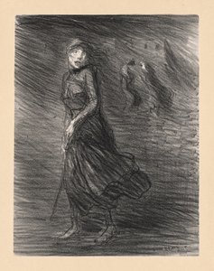 På gaden (Dans la Rue) af Théophile Alexandre Steinlen