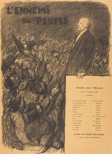 Folkets fjende af Théophile Alexandre Steinlen