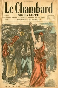 Le Chambard Socialiste, nummer 72, Satirisk i farver af Théophile Alexandre Steinlen