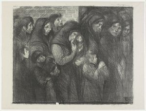 [Enkerne fra Courrières] af Théophile Alexandre Steinlen