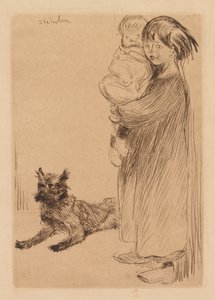 Den store søster (La Grande Soeur) af Théophile Alexandre Steinlen
