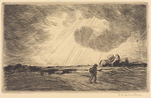 Thunder Storm (Tordenvejr) af Théophile Alexandre Steinlen