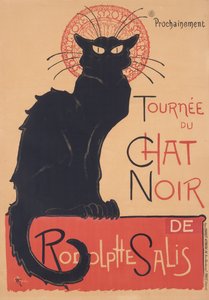 Chat Noirs turné af Théophile Alexandre Steinlen