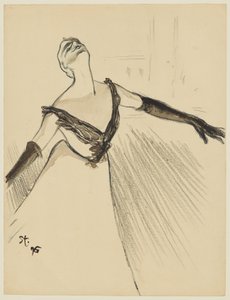 Yvette Guilbert af Théophile Alexandre Steinlen