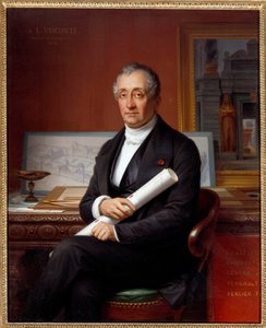 Portræt af Louis Tullius Visconti (1791-1853) arkitekt Maleri af Theophile Vauchelet (1802-1873) af Theophile Auguste Vauchelet