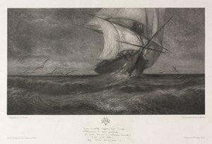 Fantomskibet eller på bølgerne, 1872.