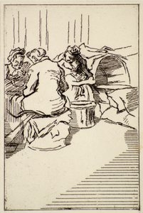 Three Women Seated, 20. århundrede (radering)