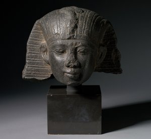 Overhoved for en konge, 21. eller 22. dynasti, ca. 1069-715 f.Kr. af Third Intermediate Period Egyptian