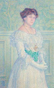 Portræt af Laure Flé, 1898. af Théo van Rysselberghe