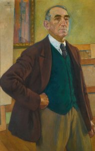 Selvportræt i en grøn vest, 1924. af Théo van Rysselberghe