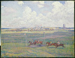 Væddeløbsbanen i Boulogne-sur-Mer af Théo van Rysselberghe