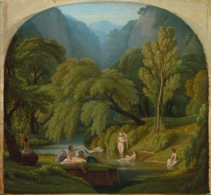 The Baders, Souvenir of the Banks of the Anio River at Tivoli