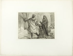 Away!, plade 7 (3. akt, scene 4) fra Othello af Théodore Chassériau