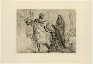Væk!, tallerken syv fra Othello af Théodore Chassériau