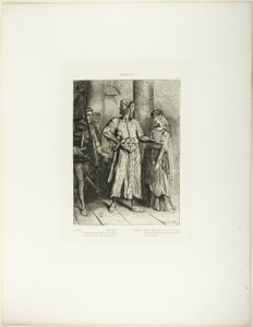 Honest Iago, Desdemona Must I Leave to Thee, plade 4 (akt 1, scene 3), fra Othello af Théodore Chassériau