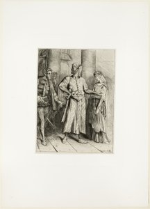 Ærlig Iago, min Desdemona skal jeg overlade til dig, tallerken fire fra Othello af Théodore Chassériau