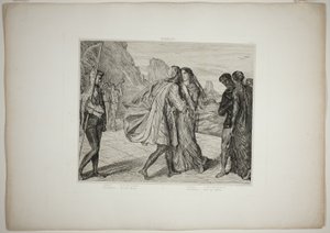 O My Fair Warrior, plade fem fra Othello af Théodore Chassériau