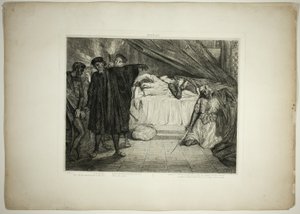O spartansk hund, tallerken femten fra Othello af Théodore Chassériau