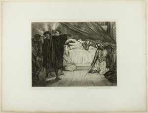 O spartansk hund, tallerken femten fra Othello af Théodore Chassériau