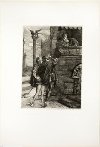 Vågn op! hvad ho! Brabantio! tyve! tyve!, tallerken en fra Othello af Théodore Chassériau