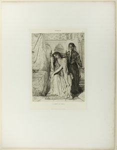 Pilesangen, plade ni fra Othello af Théodore Chassériau