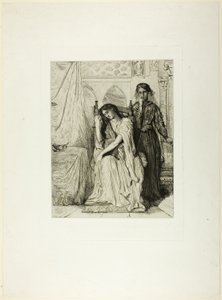 Pilesangen, tallerken ni fra Othello af Théodore Chassériau
