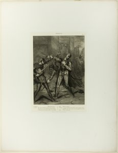 Skurk, Thou Diest, tallerken ti fra Othello af Théodore Chassériau