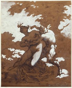 Satyr and Nymph af Theodore Gericault