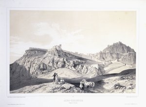 Akropolis i Korinth af Théodose du Moncel