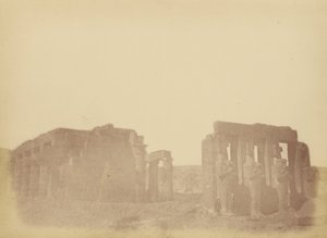 Oversigt over Ramesseum af Théodule Devéria
