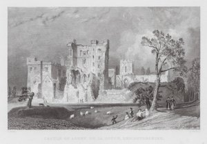Castle of Ashby de la Zouch, Leicestershire (gravering) af Thomas (after) Allom