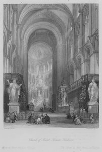 Saint Sernins kirke, Toulouse (gravering)