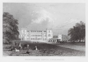 Grimsthorpe Castle, Lincolnshire (gravering) af Thomas (after) Allom