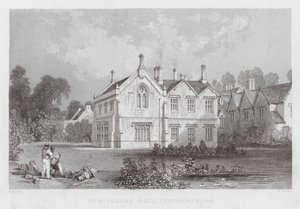 Scrivelsby Hall, Lincolnshire (gravering) af Thomas (after) Allom