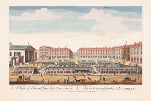 Udsigt over Covent Garden, London af Thomas (after) Bowles