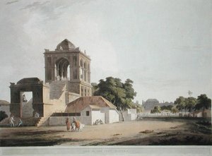 Udsigt i fortet, Madura, planche 40 fra "Oriental Scenery: Twenty Four Views in Hindoostan