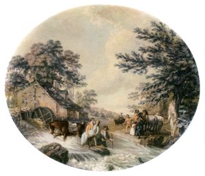 "Vicar of Wakefield" af Oliver Goldsmith, illustration af Thomas Hearne. af Thomas (after) Hearne