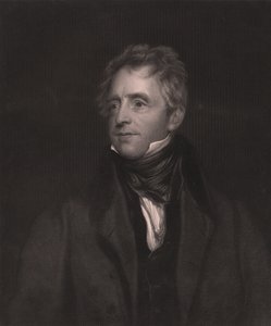 Portræt af den engelske skuespiller John Fawcett (1768-1837), gravering af W J Edwards fra maleri af Thomas Lawrence, 23x32 cm, Virtue and Co Publisher, London