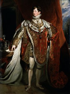 Portræt af kongen af England George IV, detalje