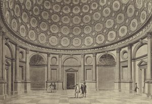 Brokers Exchange, Sir Robert Taylors Rotunda, Bank of England (litho)