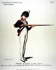 Farrington Ward, indenfor, frivillig af Thomas (after) Rowlandson